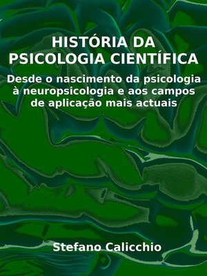 cover image of História da psicologia científica